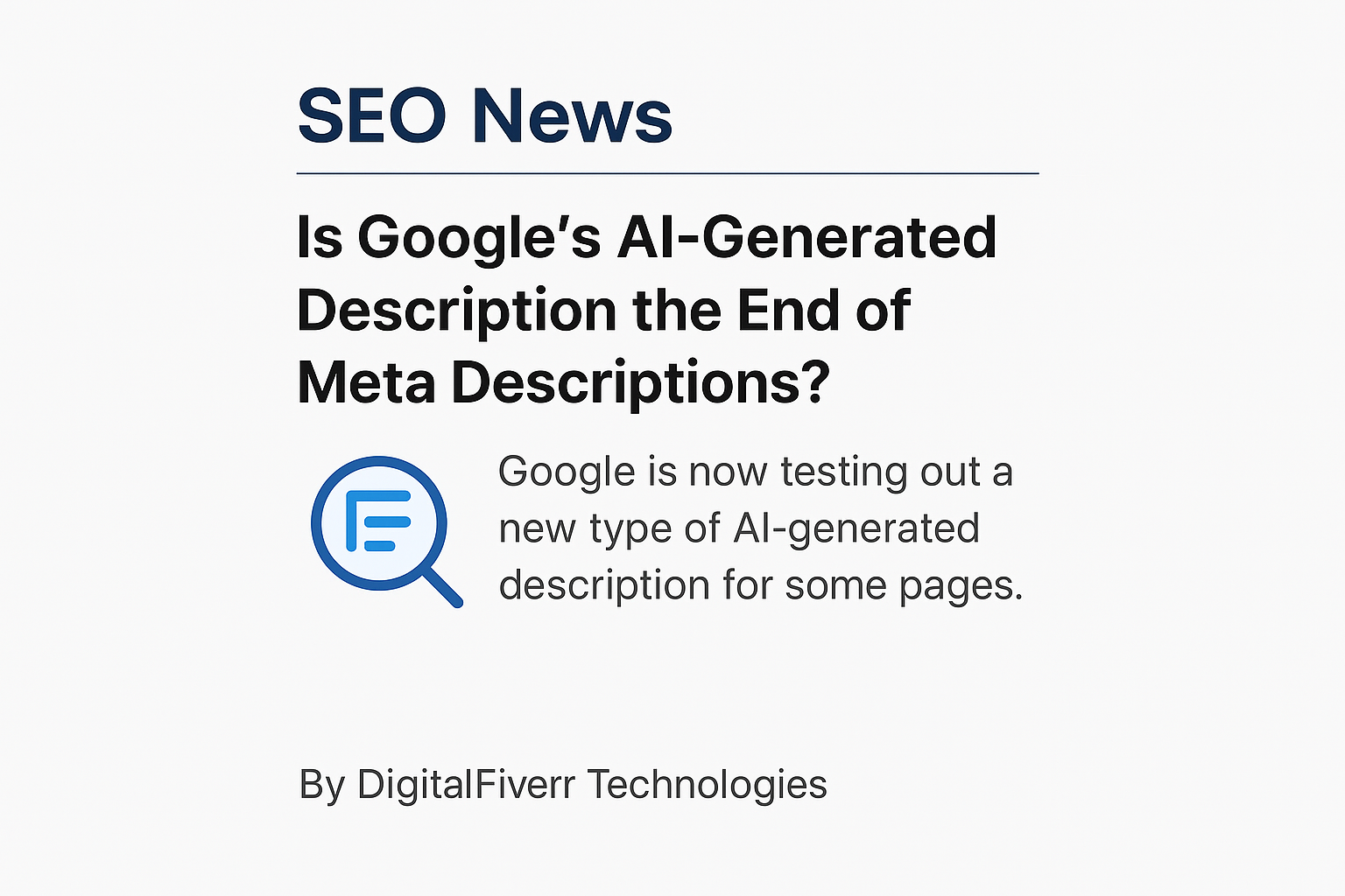 Is Google’s AI-Generated Description the End of Meta Descriptions?